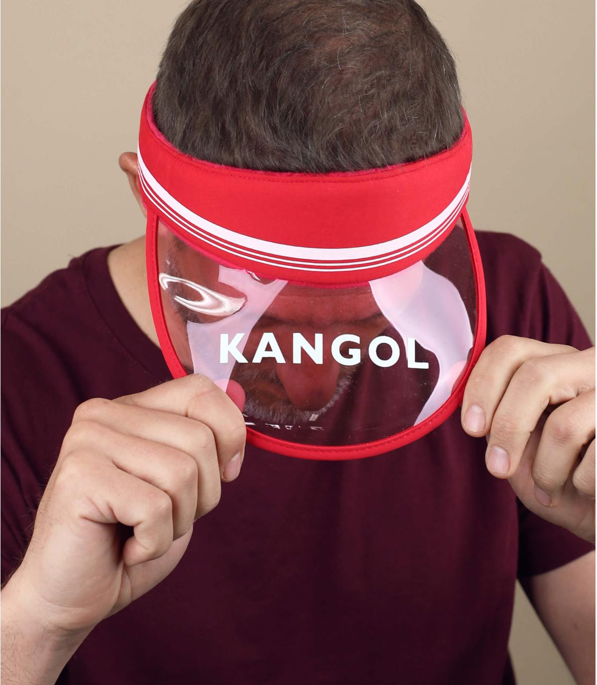 visera Kangol rojo Retro Visor red